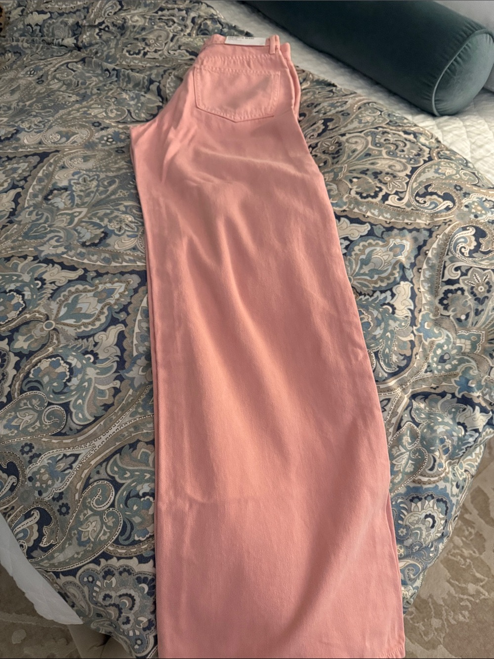 Veronica Beard petal Pink High-Rise Wide Leg Jeans size 26. Brand new.